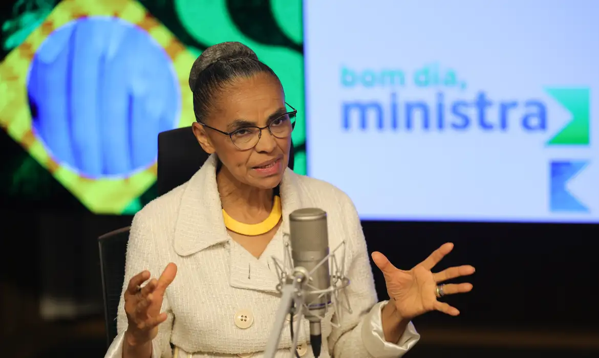Brasília (DF) 05/05/2025  - A ministra do Meio Ambiente e Mudança do Clima, Marina Silva, participa do programa Bom Dia, Ministra Foto: Fabio Rodrigues-Pozzebom/ Agência Brasil