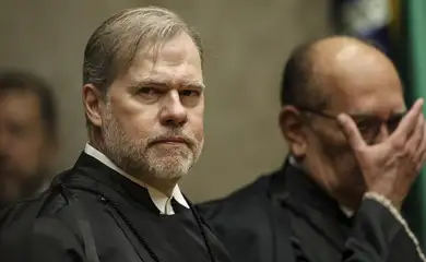 Brasília (DF), 02/02/2026 - Os ministros do STF, Dias Toffoli e Gilmar Mendes, durante a abertura do Ano Judiciário de 2026 do Supremo Tribunal Federal (STF). Foto: Marcelo Camargo/Agência Brasil