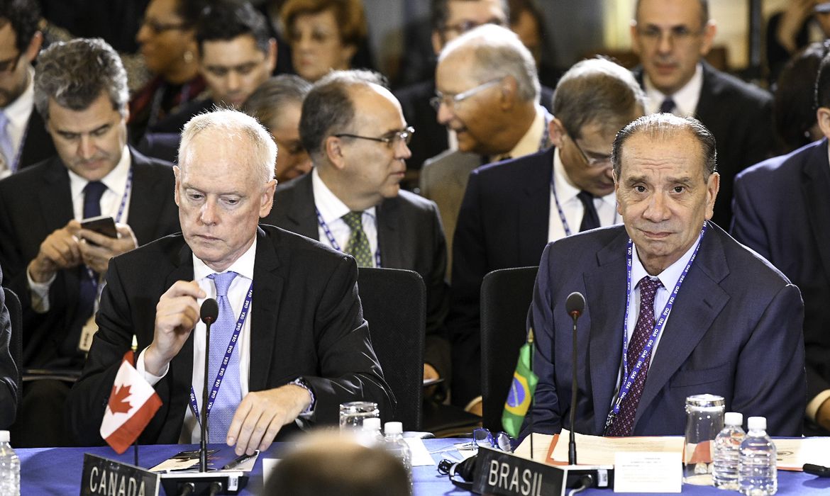 O ministro das Relações Exteriores, Aloysio Nunes, participa da abertura do 48º Período Ordinário de Sessões da Assembleia Geral da OEA