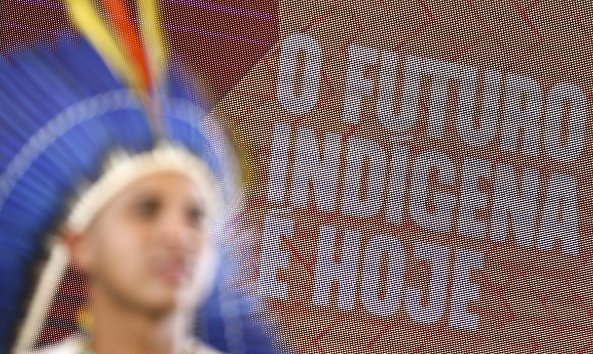 Brasília (DF), 27/04/2023 - Acampamento Terra livre reúne milhares de indígenas de centenas de etnias de todas as regiões do país e tem como tema 