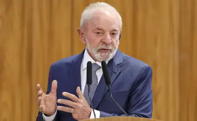 Brasília (DF), 22/04/2025 - O presidente Luiz Inácio Lula da Silva durante declaração à imprensa juntamente do presidente do Chile, Gabriel Boric, no Palácio do Planalto. Foto: Marcelo Camargo/Agência Brasil