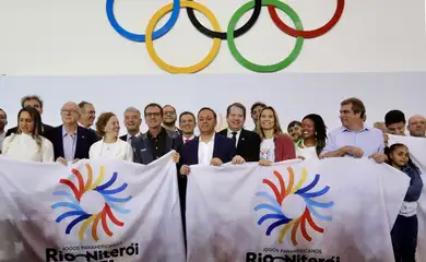 Perópolis (RJ), 25/04/2025 - Prefeito do Rio de Janeiro Eduardo Paes participa da apresentação da logomarca da candidatura ao Pan de 2031. Foto: Beth Santos/Prefeitura do Rio de Janeiro