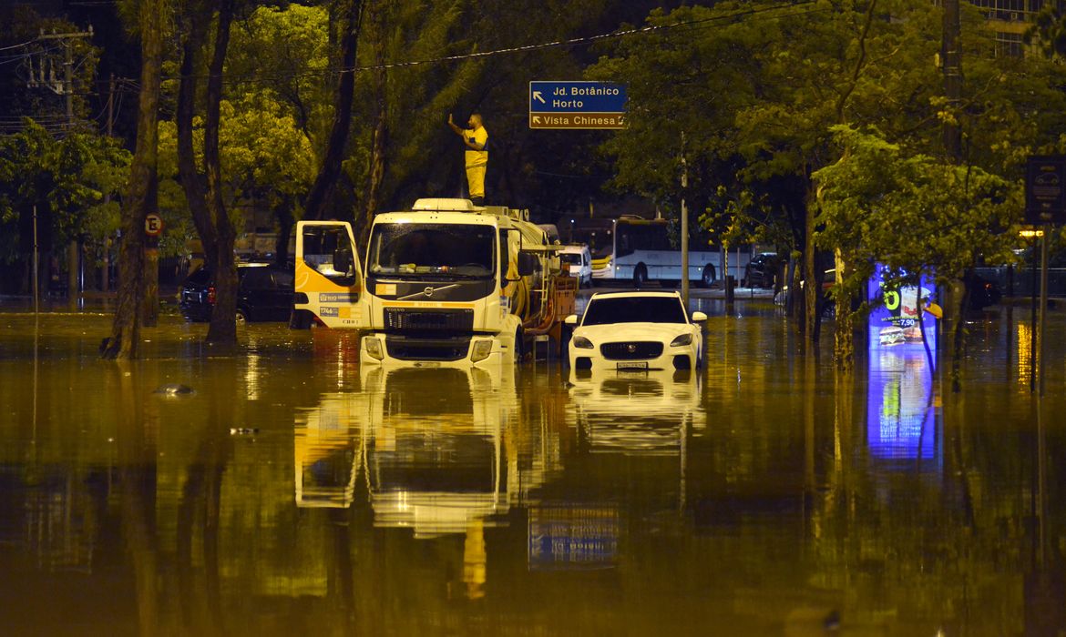 Rio de Janeiro, Chuvas, Enchentes.  REUTERS/Lucas Landau
