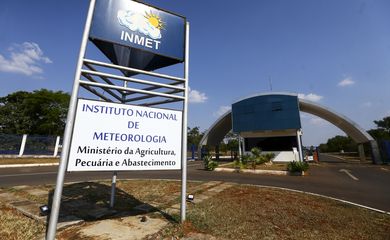 Fachada do instituto nacional de meteorologia (INMET), em Brasília.