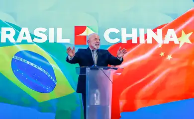 14.05.2025 - Presidente da República, Luiz Inácio Lula da Silva, durante coletiva de imprensa. Pequim - China.   Foto: Ricardo Stuckert / PR