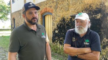 Ângelo Mello e Eduardo Mello produtores da cachaça Coqueiro