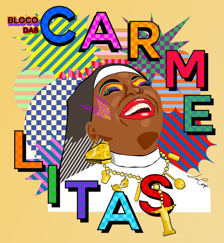 CARNAVAL 2024 - Bloco Carmelitas sai neste sábado (9) no Rio, celebrando diversidade e cores neste carnaval. Foto: Divulgação/Carmelitas