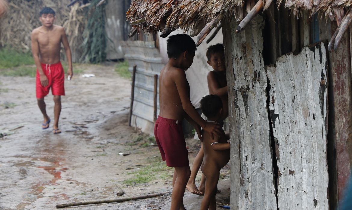 Surucucu (RR), 10/02/2023 - A Maloca de Xerimifique, em Surucucu, na Terra Indígena Yanomami. Foto: Fernando Frazão/Agência Brasil