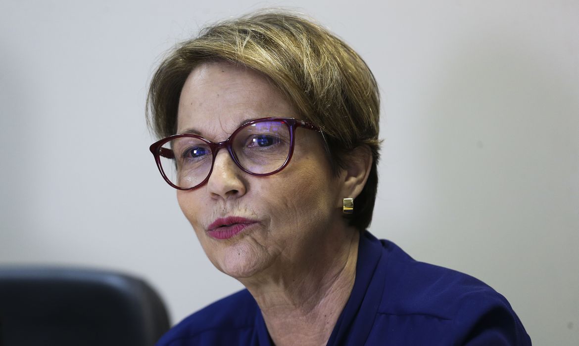 Governo apresenta estratégia integrada para o escoamento da Safra 2018/2019.Na foto, a ministra da Agricultura, Tereza Cristina.