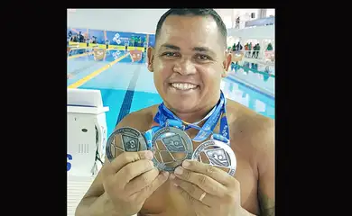 Brasília (DF), 08/02/2026 – nadador paralímpico Adriano Gomes de Lima.  Foto: Adriano Gomes de Lima/Instagram