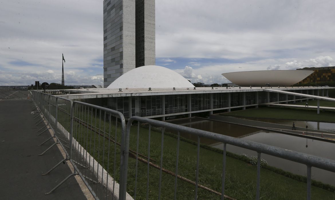 Brasília - Câmara e Senado reforçam segurança para eleições das presidências das Casas (Valter Campanato/Agência Brasil)