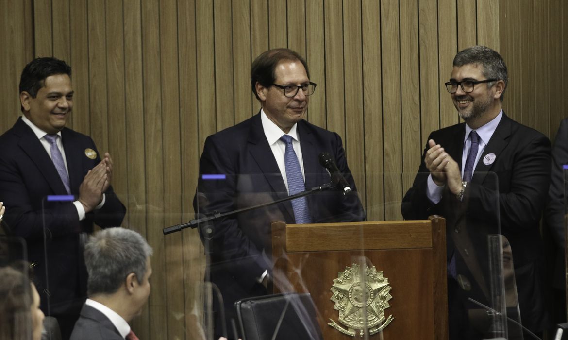 Cerimônia de posse do novo corregedor nacional de Justiça, Luís Felipe Salomão, na sede do CNJ.