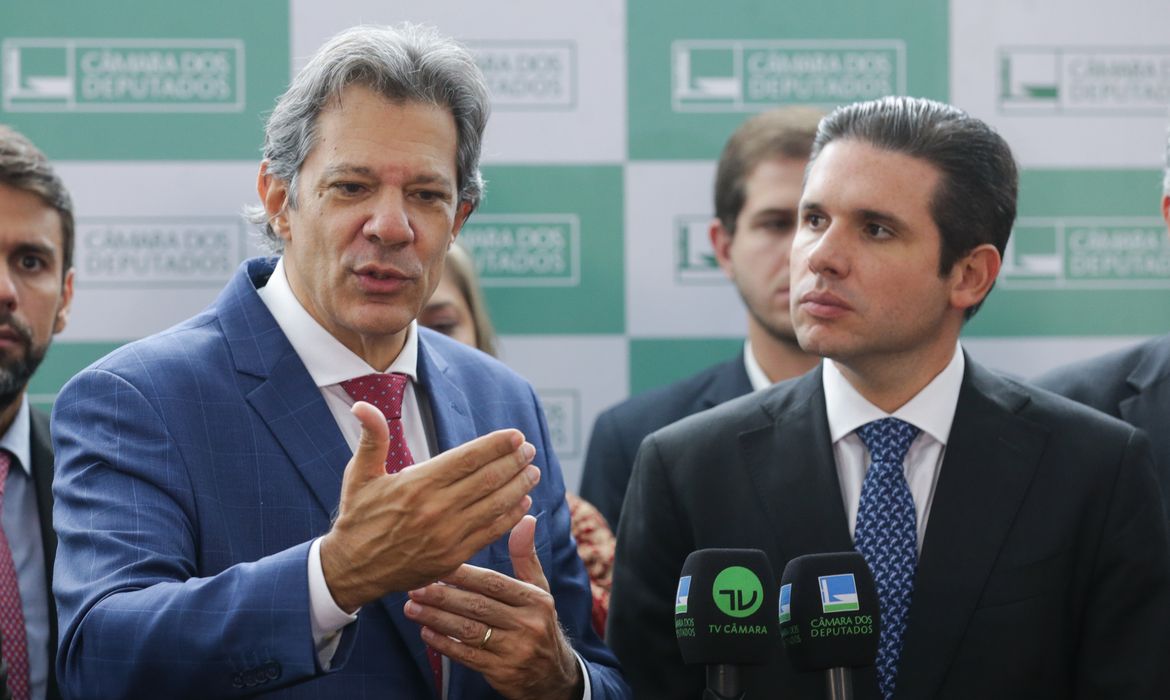 Brasília (DF) 05/02/2025   Ministro da Fazenda, Fernando Haddad, durante coletiva após reunião com o presidente da Câmara dos Deputados,  Hugo Motta. Foto Lula Marques/ Agência Brasil