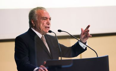 Brasília - O presidente Michel Temer abre o seminário Infraestrutura e Desenvolvimento do Brasil, no auditório da Confederação Nacional da Indústria (CNI) (José Cruz/Agência Brasil)