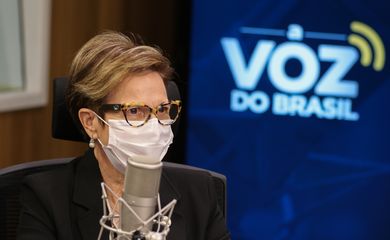 A ministra da Agricultura, Pecuária e Abastecimento, Tereza Cristina, participa do programa A Voz do Brasil