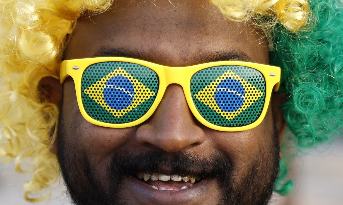 torcedor brasil, óculos