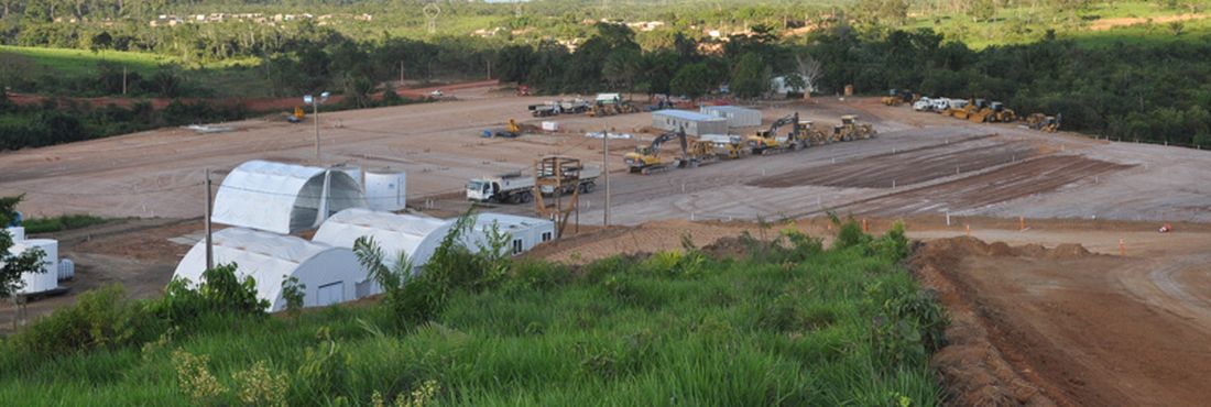 Canteiro de obras da Usina Hidrelétrica de Belo Monte