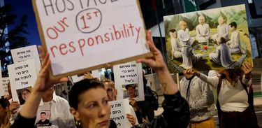Manifestação pede libertação de reféns em Israel