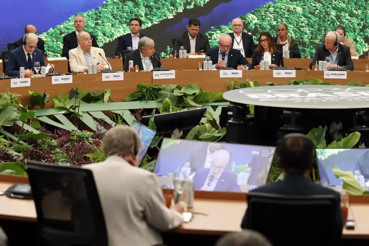 Belém (PA), 06/11/2025 - Presidente da República, Luiz Inácio Lula da Silva, fala durante lançamento da TFFF (Fundo de Florestas Tropicais para Sempre), durante a COP30. Foto: Bruno Peres/Agência Brasil