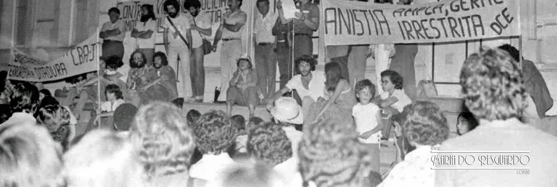 Movimento pela Anistia em Juiz de Fora Anistia Ampla, Geral e Irrestrita, Rua Halfeld, Câmara Municipal, em agosto de 1979