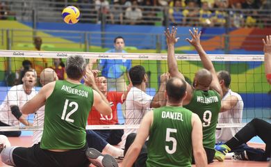 Rio de Janeiro - Na Paralimpíada Rio 2016, Brasil perde por 3 a 2 para o Egito no voleibol (Tomaz Silva/Agência Brasil)