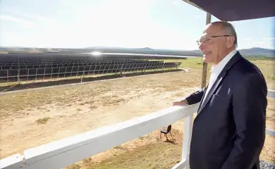 Arinos (MG)., 04/06/2025 - Vice-presidente da República Geraldo Alckmin durante Inauguração do Parque Solar Arinos Newave Energia. Foto: Cadu Gomes/VPR