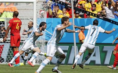 Gol da Argentina contra a Bélgica