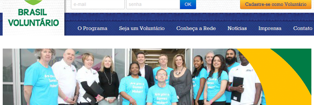 Inscrições para o Programa Brasil Voluntário terminam nessa sexta (15).