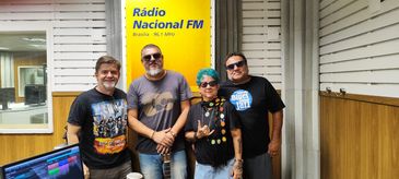 Seu Pereira e integrantes do Clube do Blues de Brasília