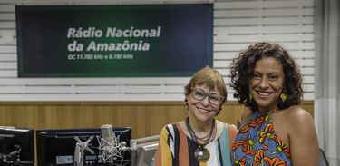 Mara Régia e a jornalista Waleska Barbosa 