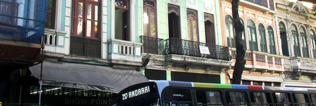 Casarões da Rua da Carioca, no Centro do Rio de Janeiro