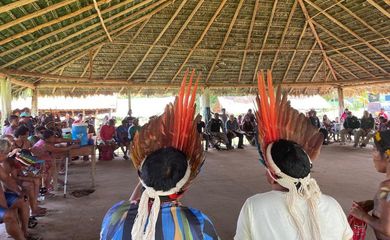 Pará -  Governo entrega titulação de terra a indígenas do Pará. Reintegração de posse, determinada pela Justiça, acontece após operação bem-sucedida de retirada de não indígenas do território.
Foto: Fábia Prates/Secom/PR
