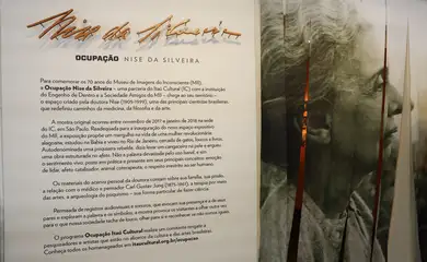 Rio de Janeiro (RJ) 13/02/2025 – A exposição Ocupação Nise da Silveira, no anexo do Museu de Imagens do Inconsciente, no Engenho de Dentro. Foto: Fernando Frazão/Agência Brasil