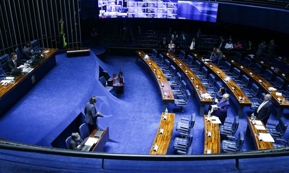 Brasília (DF) 18/09/2024 Sessão do Senado  semipresencial para votar o projeto de lei (PL 1.725/2024) que cria o Programa Acredita no Primeiro Passo Foto Lula Marques/ Agência Brasil