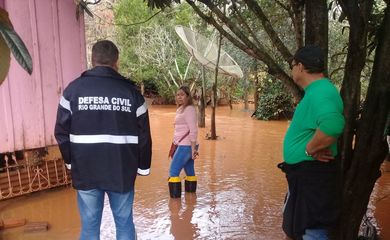 Chuva no município de Campo Novo, no Rio Grande do Sul
