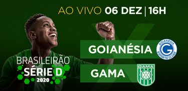 TV Brasil transmite Goianésia (GO) x Gama (DF) pela Série D neste domingo (6/12)