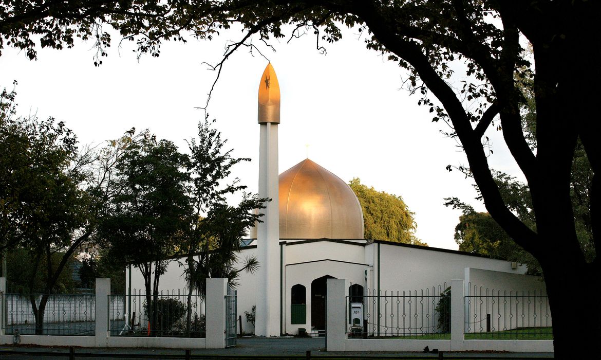 Uma vista da mesquita de Al Noor na avenida dos decertos em Christchurch, Nova Zelândia, tomada em 2014. REUTERS / SNPA / Martin Hunter