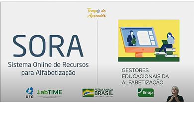 O Ministério da Educação (MEC) lançou hoje (30) o Sistema Online de Recursos para a Alfabetização, apelidado de Sora