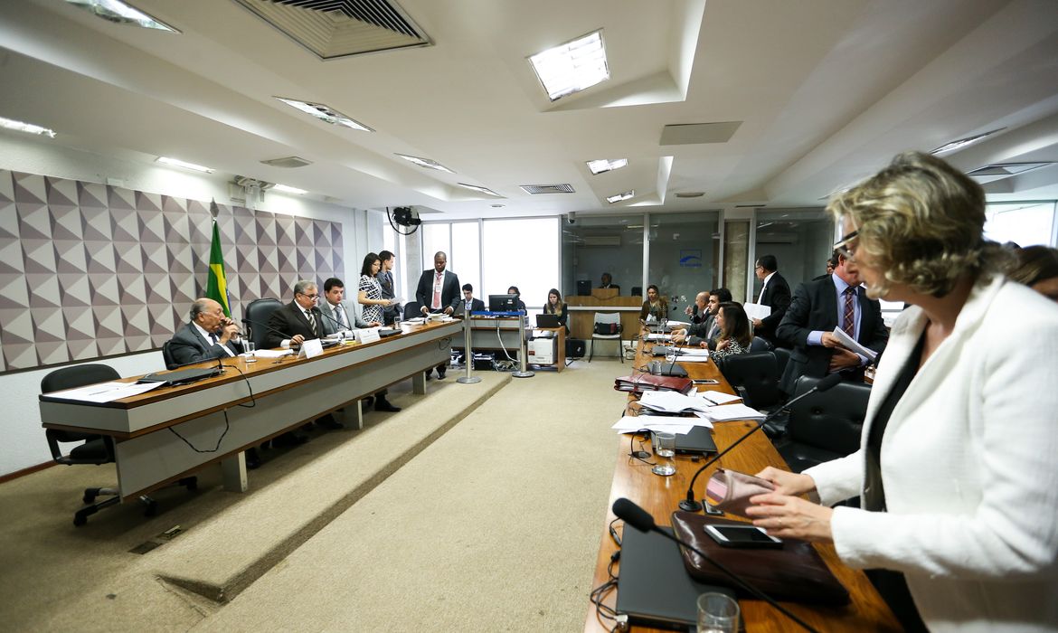 Brasília -  O senador Pedro Chaves apresenta relatório sobre a MP 746/2016, que trata da Reforma do Ensino Médio  (Marcelo Camargo/Agência Brasil)