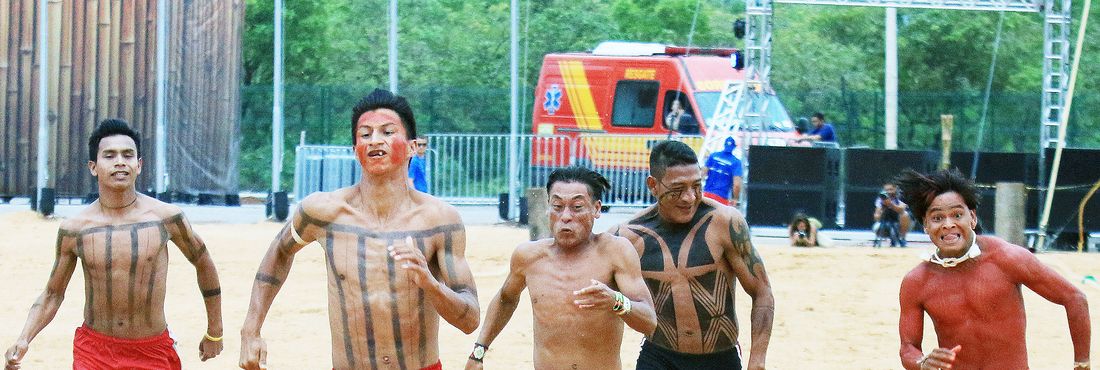 Competições de Corrida e cabo de força dos Jogos Mundiais dos Povos Indígenas. Competições de Corrida e cabo de força dos Jogos Mundiais dos Povos Indígenas.