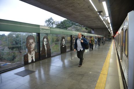 Estação Sumaré da linha verde do metrô de São Paulo.