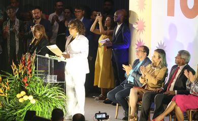 Cerimônia de posse ministra da Cultura, Margareth Menezes.