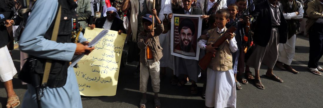 Protesto contra ofensiva árabe-saudita no Iemen