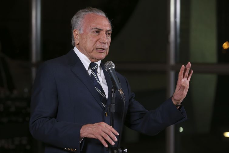 O presidente Michel Temer faz pronunciamento após a divulgação do resultado das eleições presidenciais. O presidente disse que conversou rapidamente com seu sucessor, Jair Bolsonaro, por telefone. 