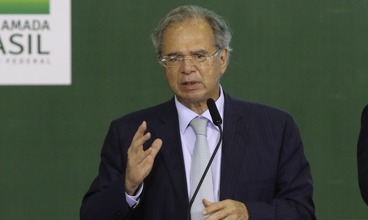 O ministro da Economia, Paulo Guedes,participa  de lançamento do Programa de Crescimento Verde do Governo federal