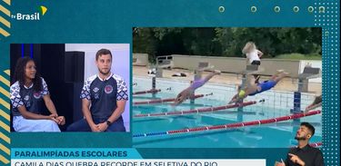 Nadadora Camila Dias - Paralimpíadas Escolares