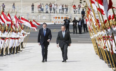Brasília - Cerimônia Oficial de Chegada do presidente do Governo da Espanha, Mariano Rajoy. (Beto Barata/PR)