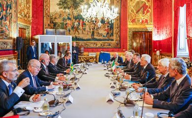 Roma (IT) 21/06/2023 - O presidente Luiz Inácio Lula da Silva é recebido no Palazzo del Quirinale pelo presidente da Italia, Sergio Mattarella.
Foto:  Ricardo Stuckert/PR