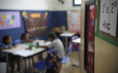 Rio de Janeiro - Escola municipal Levy Miranda na ilha de Marambaia, baia de Sepetiba, sul do estado (Tânia Rêgo/Agência Brasil)