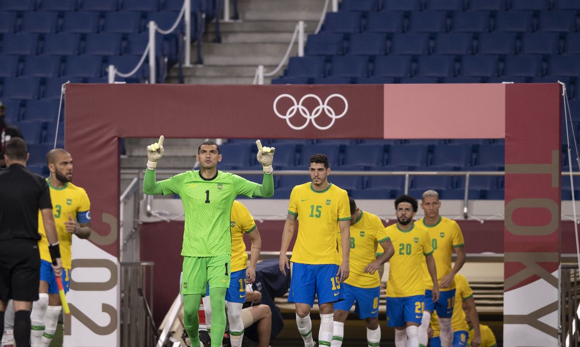 Brasil x Egito pelas quartas de final da Olimpíada de Tóquio 2020.